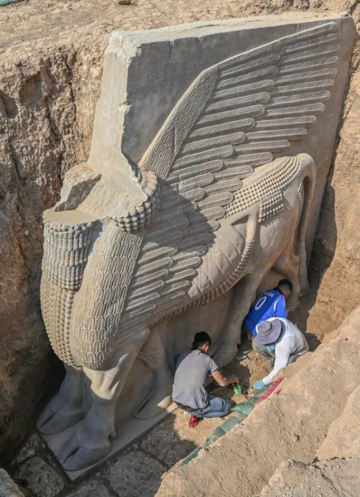 The Return of a Guardian: 2,700-Year-Old Lamassu of Dur-Sharrukin Unveiled