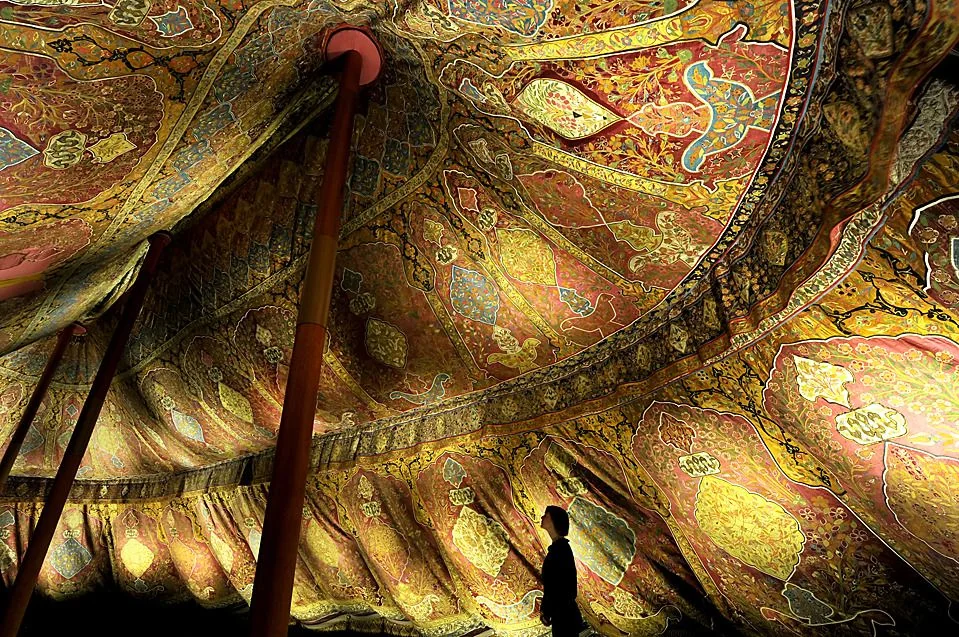 The Magnificent Ottoman Tent: A Masterpiece Of Silk And Gilded Leather