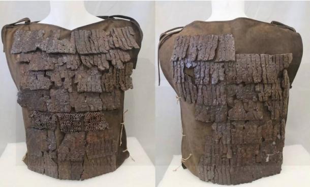 Front and back of the Lorica Squamata Armor, after restoration was complete. (Turkish Ministry of Culture/via IHA)