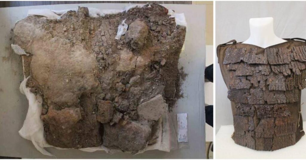 Restore successfully A unique 1,500-year-old Roman “Lorica Squamata” legion armor