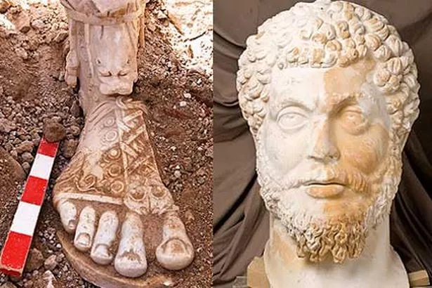 Gladiator' Roman Emperor statue of Marcus Aurelius unearthed in Turkey - Mirror Online