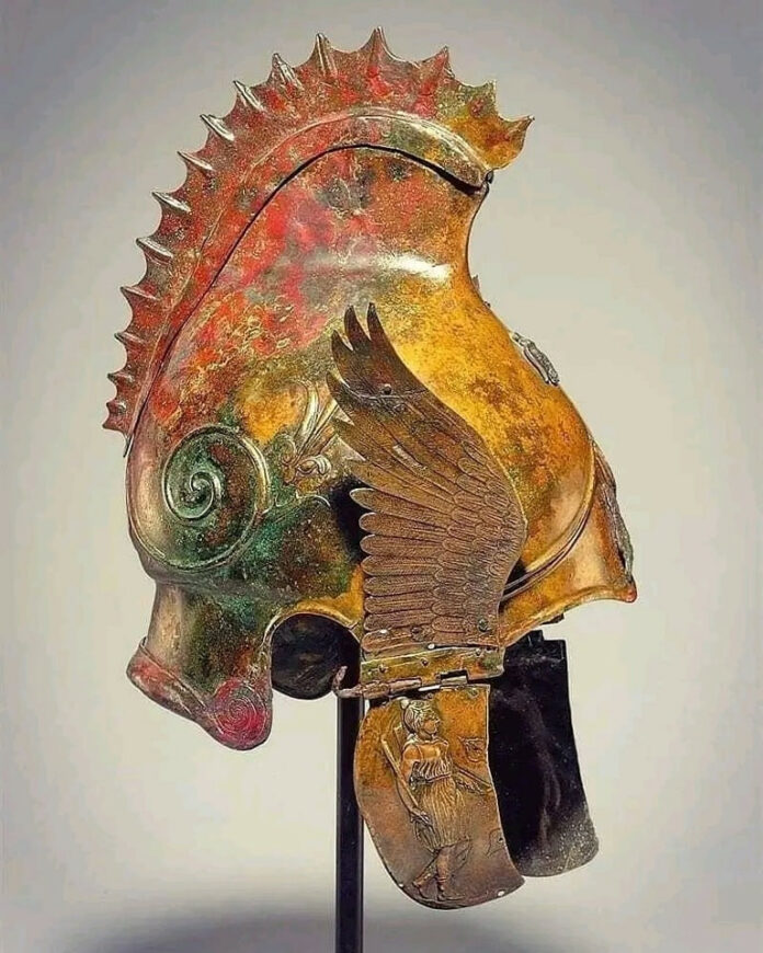 The Discovery of a Masterpiece: Unveiling the Secrets of an Ancient Greek Bronze Winged Helmet