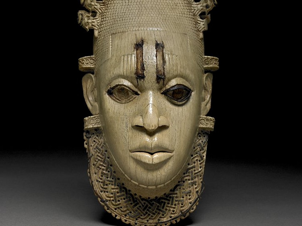 Benin Ivory Hip Pendant Mask (Illustration) - World History Encyclopedia