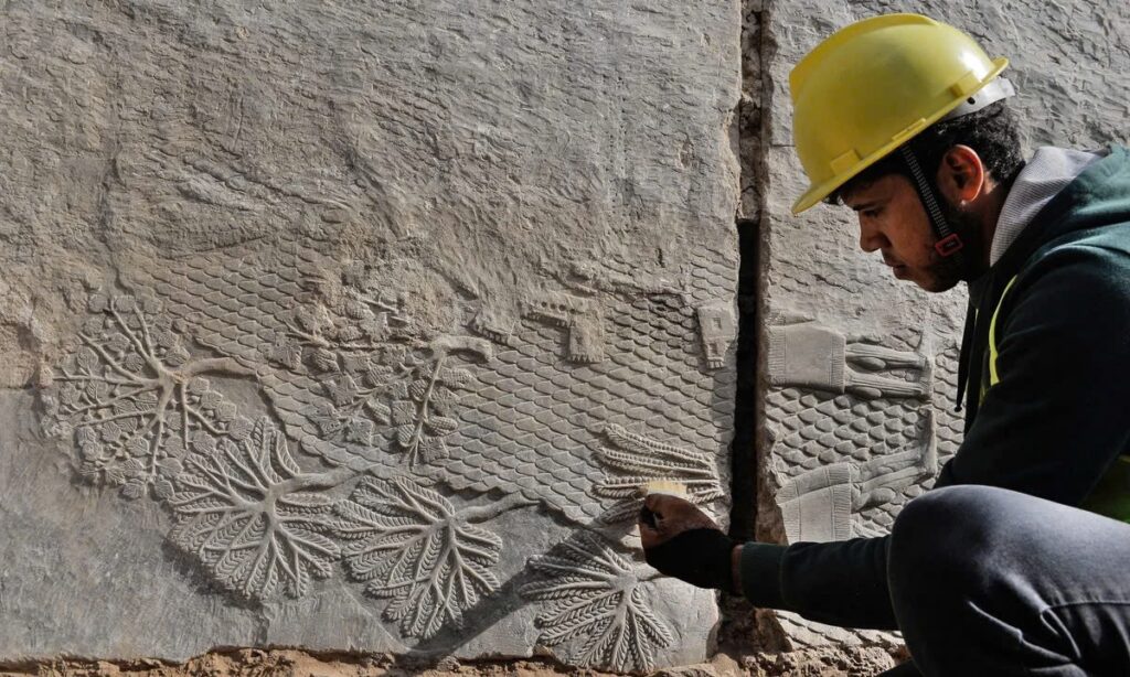 Revealing the Past: 2,700-Year-Old Reliefs Discovered Near Mosul’s Mashki Gate