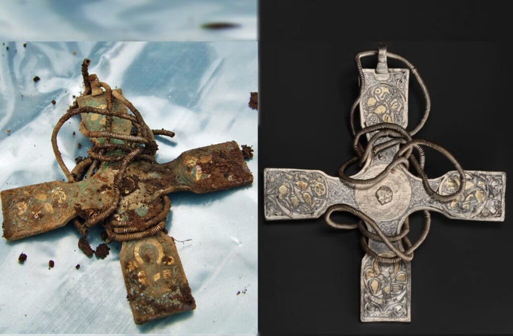 Rediscovering Royal Splendor: The 1,000-Year-Old Anglo-Saxon Cross Unveiled