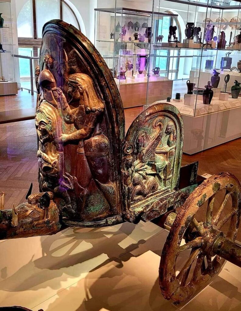 Etruscan Artistry Unveiled: The Monteleone Chariot, a Blend of Craftsmanship and Mythology