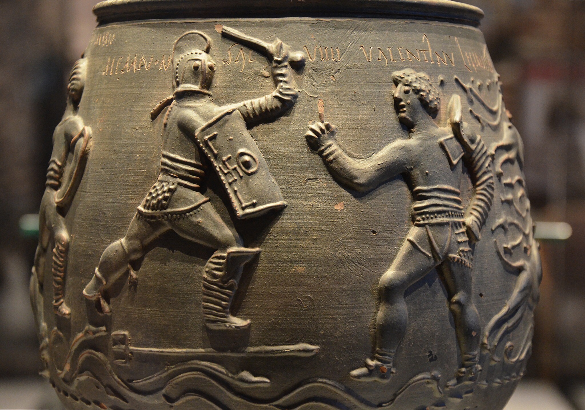 Ancient Roman vase is 1st evidence of gladiator battles on English soil | The Times of Israel
