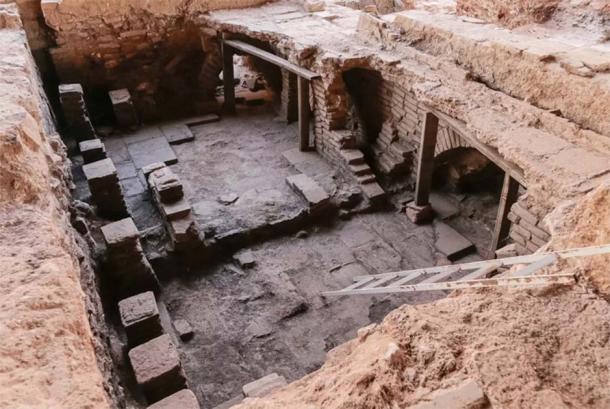 View of the large Roman baths excavated in Merida, Spain. (Ayuntamiento De Mérida)