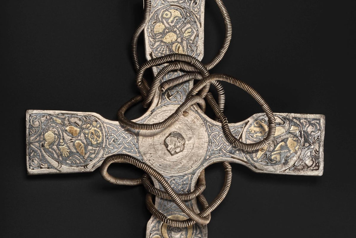 Stunning Galloway Hoard cross 'worn shortly before it was buried' 1,100 years ago