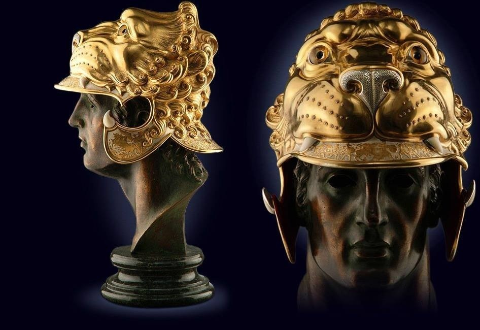 A Copy Of The Lion Helmet Worn By Alexander The Great As, 44% OFF