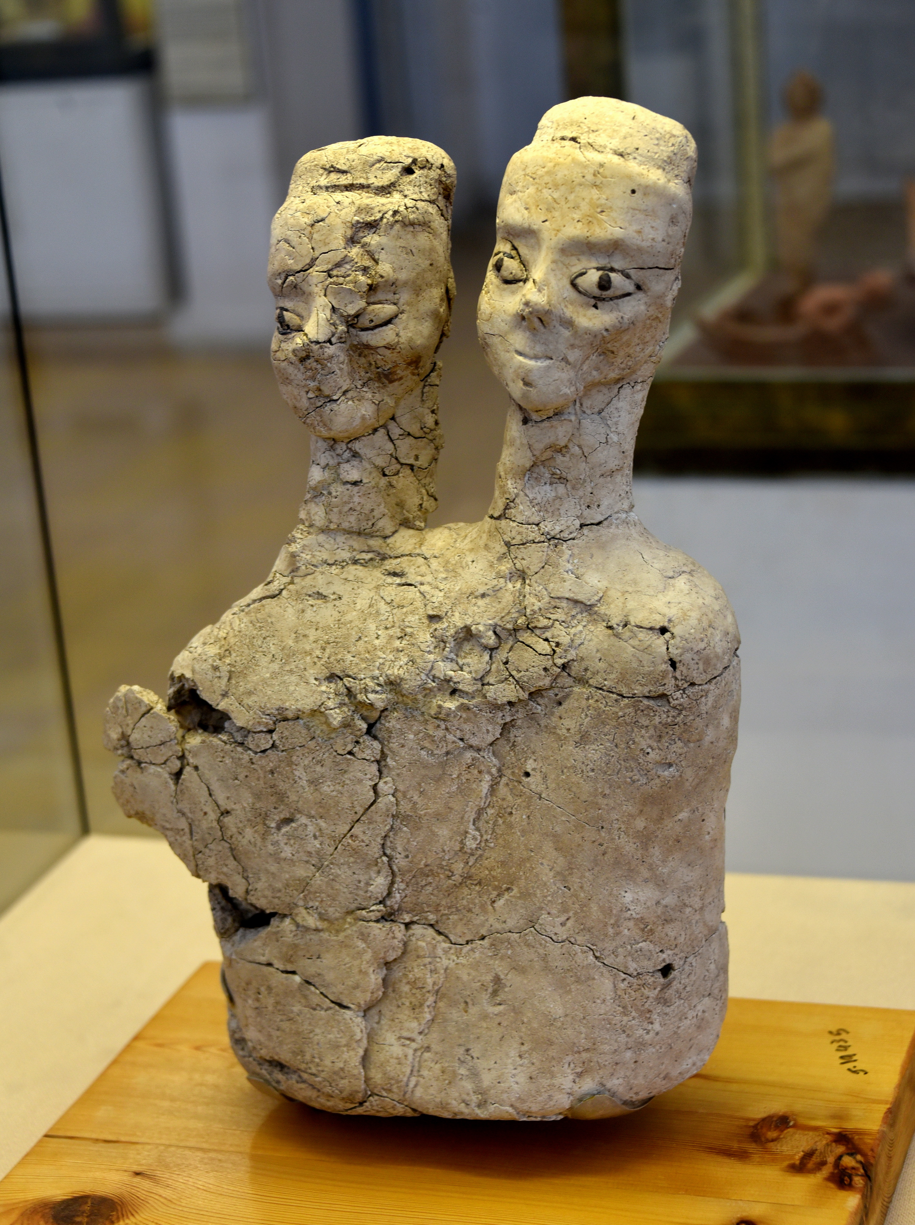 Double-Headed Statue from Ain Ghazal (Illustration) - World History Encyclopedia