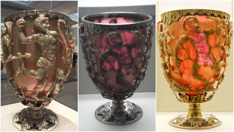 The Lycurgus Cup- A 4th-century Roman glass cage cup that changes color when lit from different angles | The Vintage News