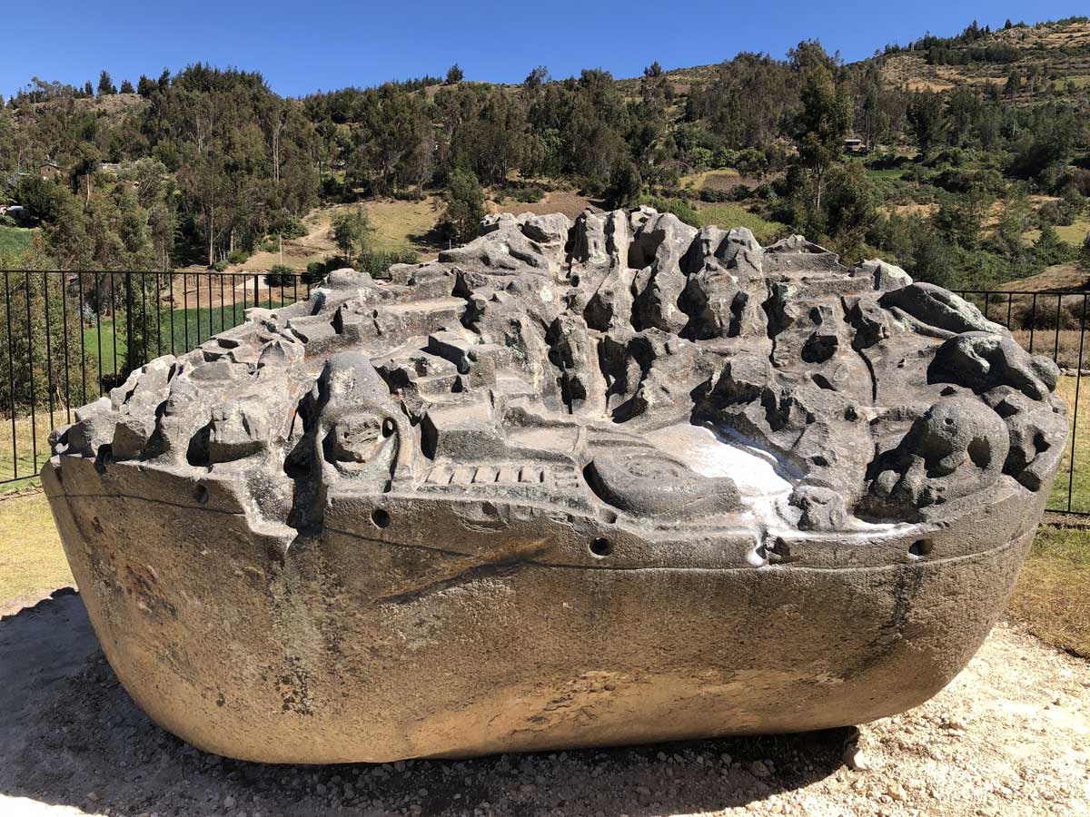 The Sayhuite Stone, a three-dimensional map found in an Inca site