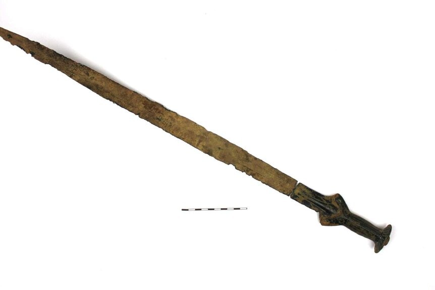 A bronze sword dating back to 1,300 BC was found by a mushroom hunter | SYFY WIRE