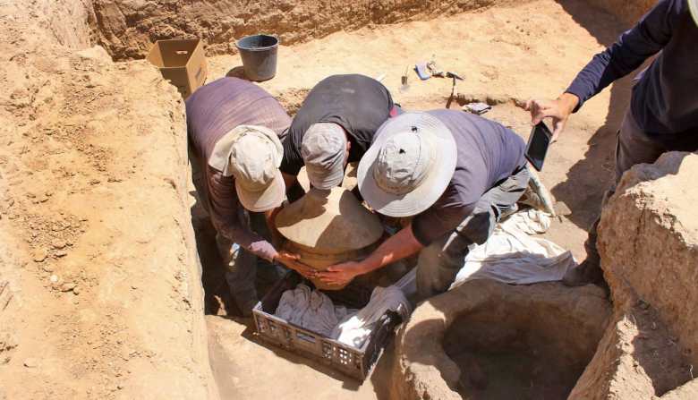 Rare 6,000-Year-Old Elephant Ivory Vessel from the Chalcolithic Period Unearthed