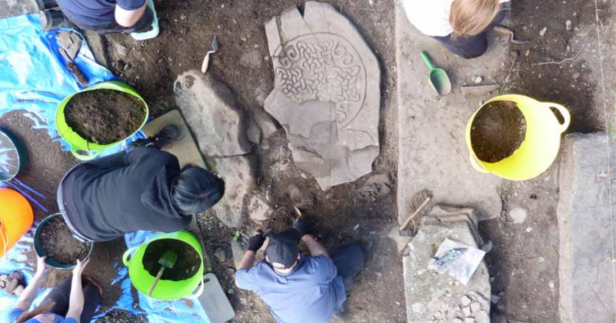 Pictish Cross Stone Slab Unearthed: New Discovery Challenges Historical Narratives