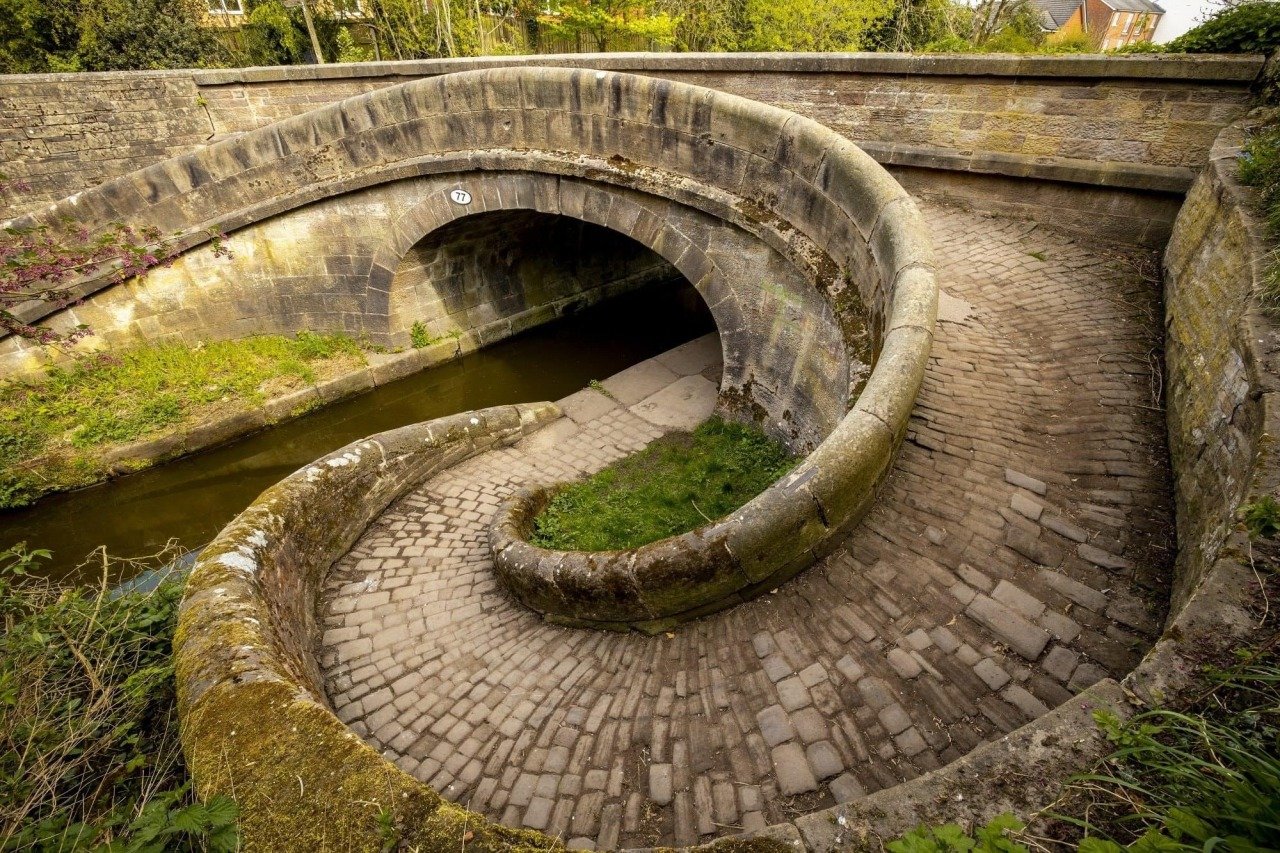 Snake Bridge: A Unique Engineering Marvel on the Macclesfield Canal