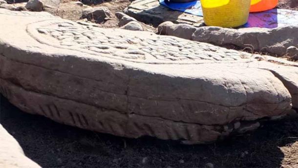 Pictish cross-slab found in Old Kilmadock cemetery, Doune, Scotland. (Rescuers of Old Kilmadock)