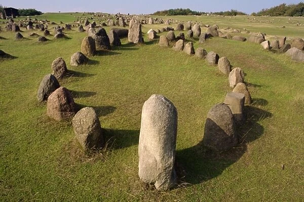 Lindholm Hoje Viking grave, near Alborg, Denmark Our beautiful Wall Art and Photo Gifts include Framed Prints, Photo Prints, Poster Prints, Canvas Prints, Jigsaw Puzzles, Metal Prints and so much more