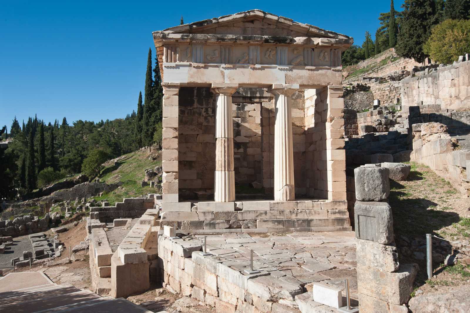 The Athenian Treasury - Archaeological Site of Delphi