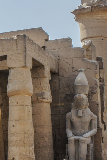 King Ramses II colossal statue at the first courtyard of L… | Flickr