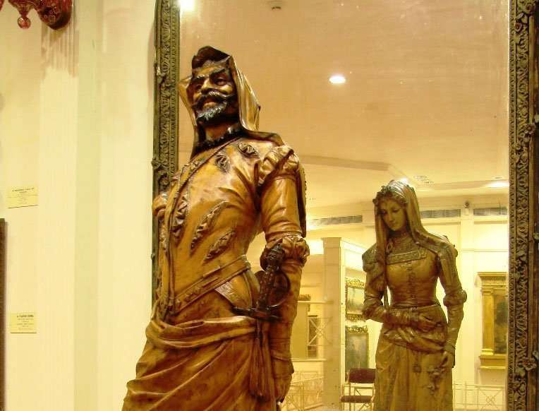 The Double Statue of Mephistopheles & Margaretta : Salar Jung Museum