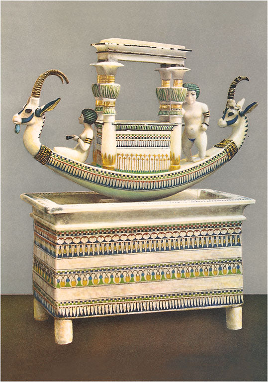 Alabaster Funerary Boat Vintage Image, Egypt EG-213 – Found Image Press Inc.