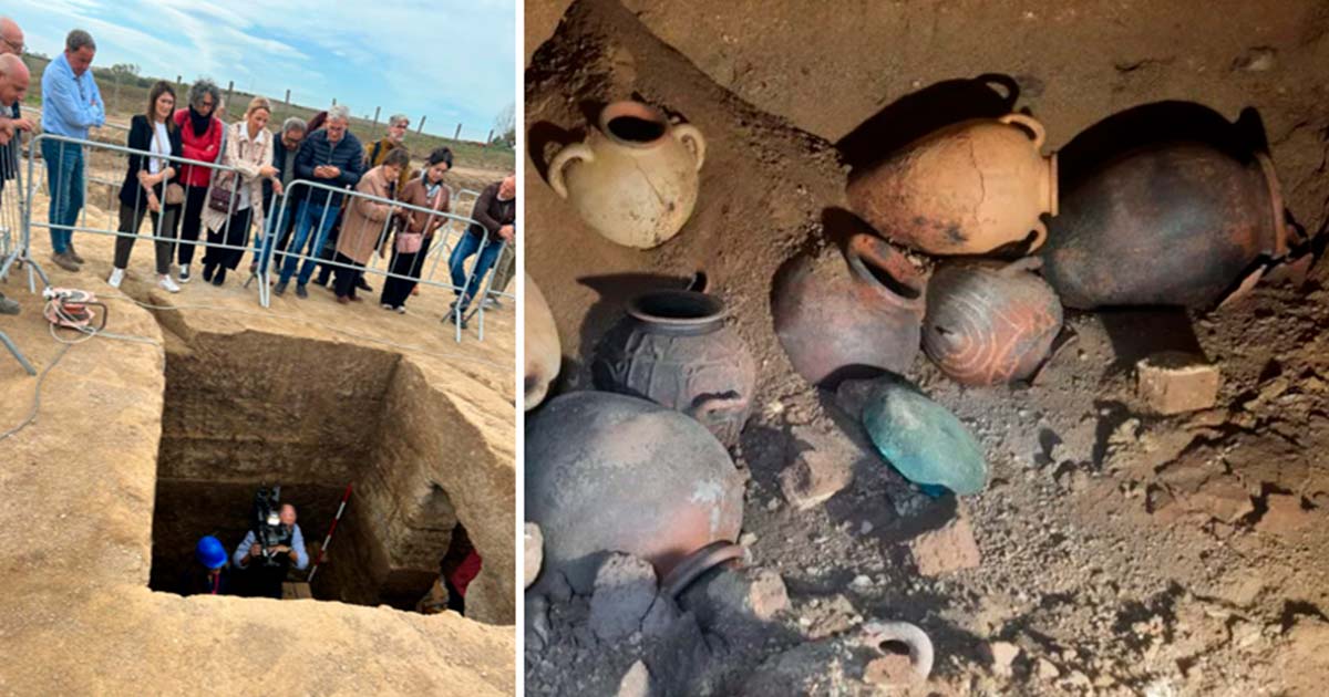 Intact Etruscan Tomb Unearthed in Central Italy, Revealing Treasures from 2,600 Years Ago