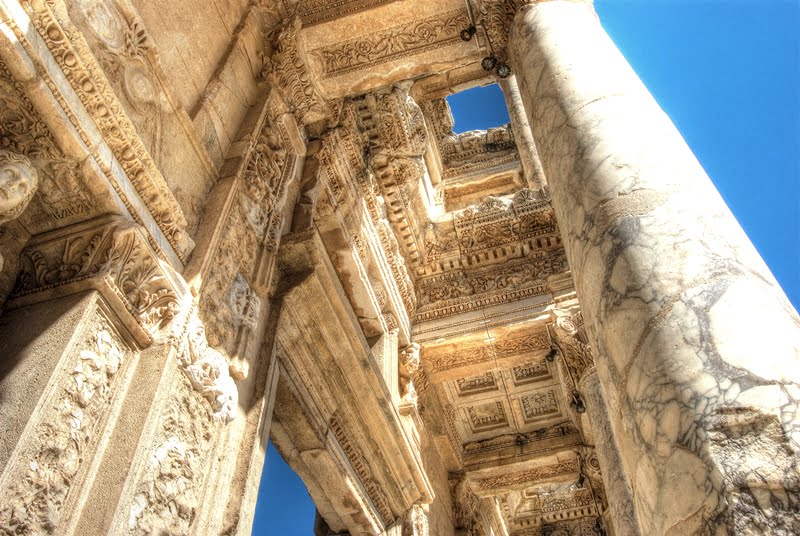 Celsus Library in Ephesus – Turkey and Majestic Architecture