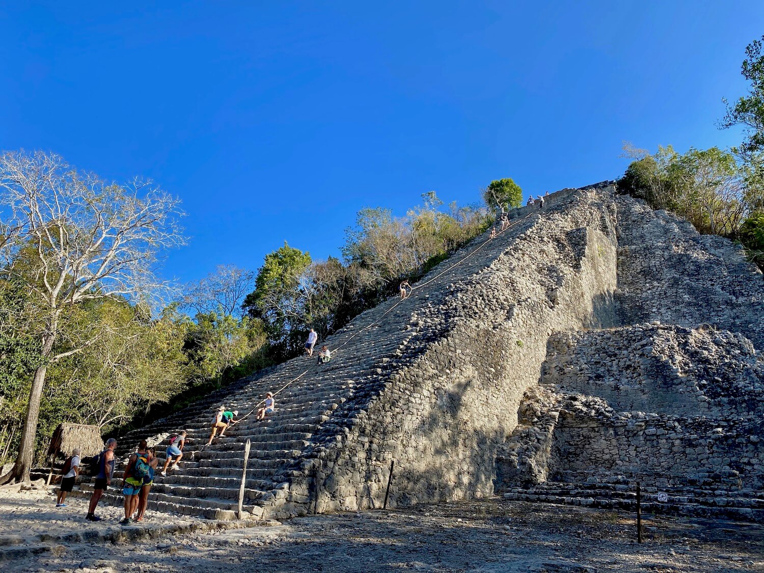 Exploring the Temple of Nohoch Mul: A Climb Through Mayan History