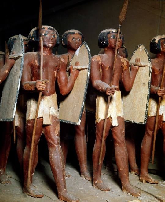 Model of ancient Egyptian soldiers - Egypt Museum