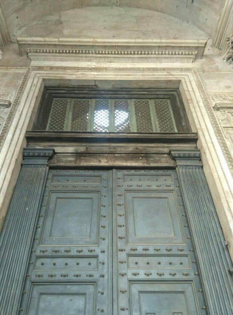 The door of the Pantheon is one of the oldest preserved in the world -  Italy Rome Tour