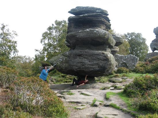 The Idol"... quite the balancing act - Picture of Brimham Rocks, Harrogate - Tripadvisor