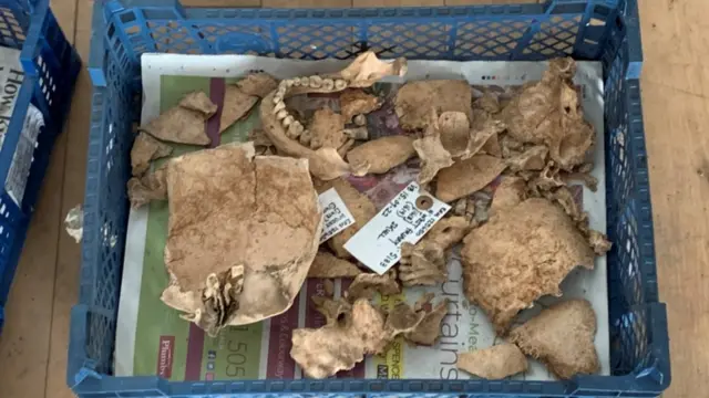 Skeletons: Remains of 240 people under Haverfordwest store