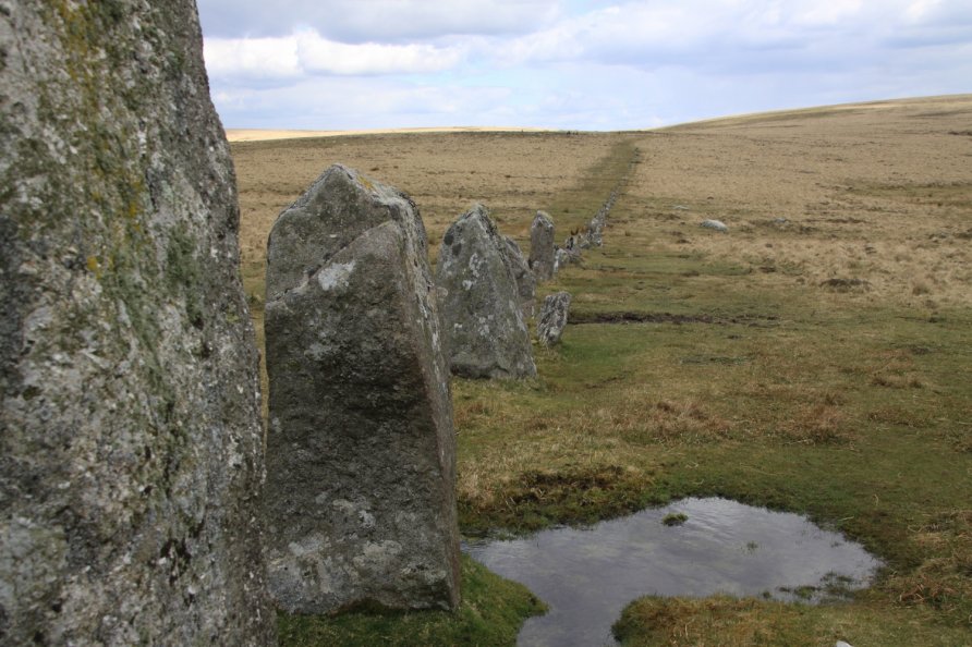 Down Tor Stone Row (Hingston Hill Stone Row), Princetown, Dartmoor National Park