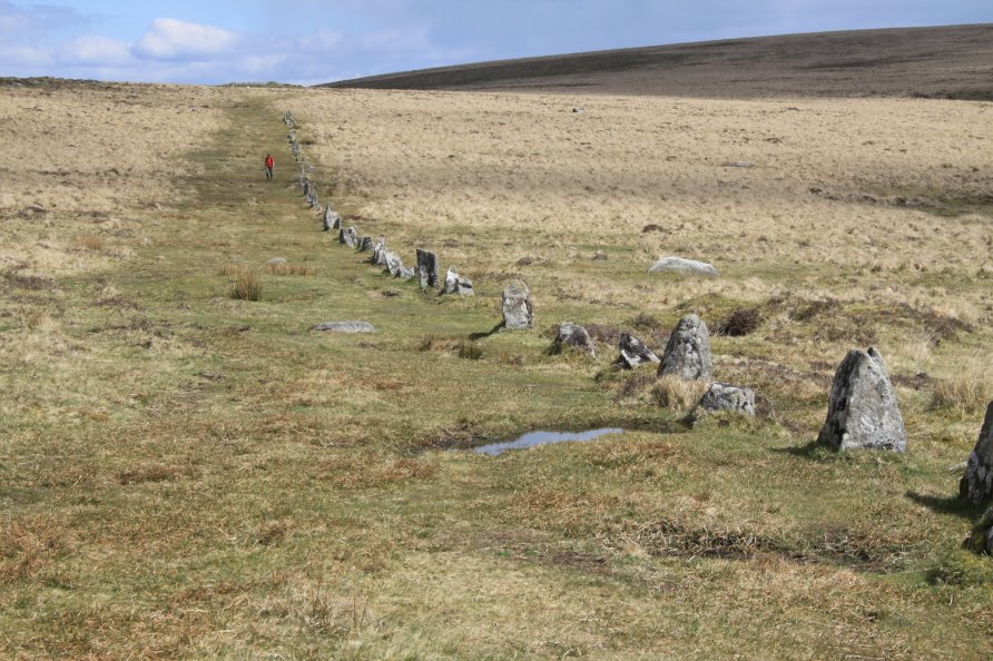 Down Tor Stone Row (Hingston Hill Stone Row), Princetown, Dartmoor National Park