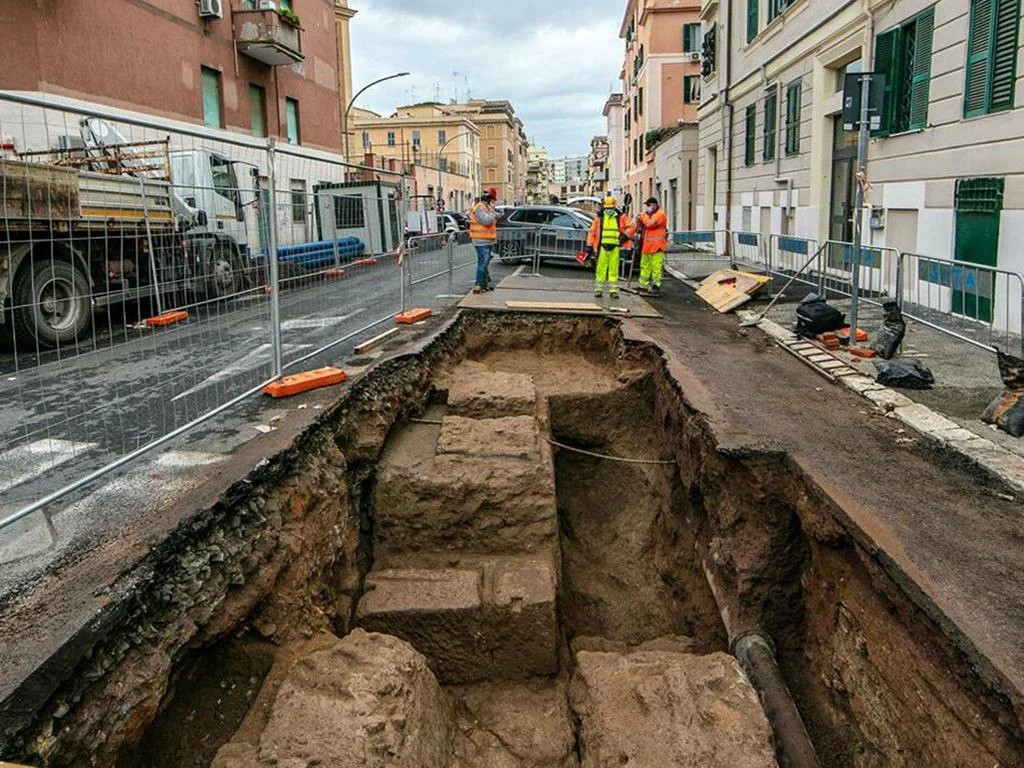 Ancient Roman Funerary Complex Unearthed Beneath Rome’s Streets