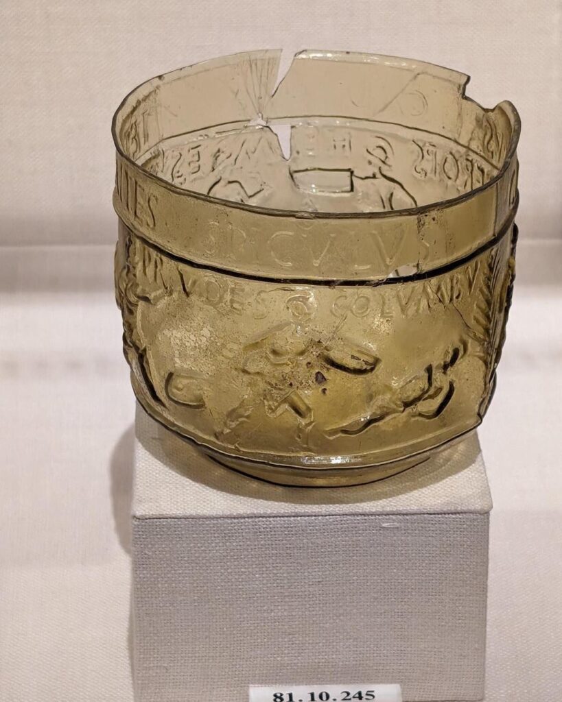 The Roman Glass Souvenir Cup: A Window into Ancient Gladiatorial Culture