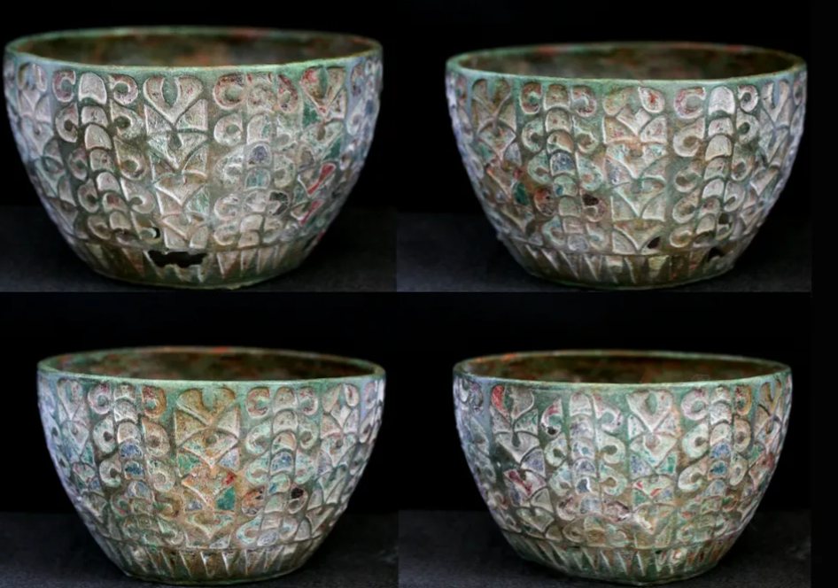 1,500-Year-Old Anglo-Saxon Burial Unveils a Unique Mystery: A Roman Goblet Containing Pig Fat