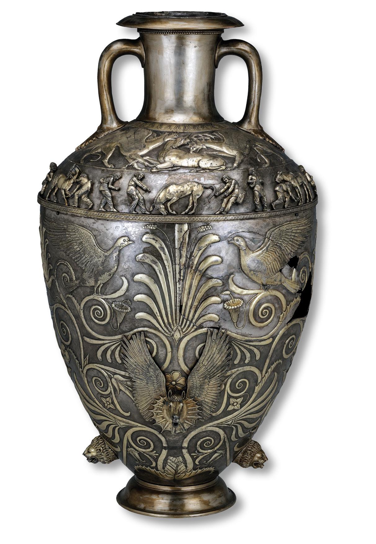 Most famous Scythian silver Amphora/Vase from Chertomlyk Royal Kurgan in  Ukraine, 4th c. B.C. [1212 x 1755] : r/ArtefactPorn