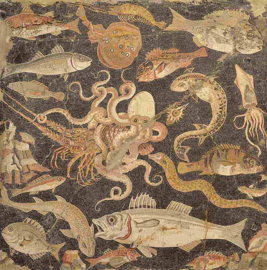 Eternal Wonders of the Deep: A Roman Mosaic’s Timeless Tale