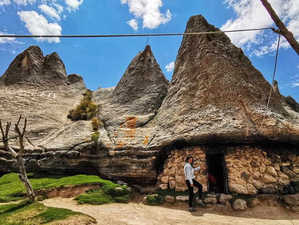 Pampachiri stone forest, the home of the Smurfs in Peru