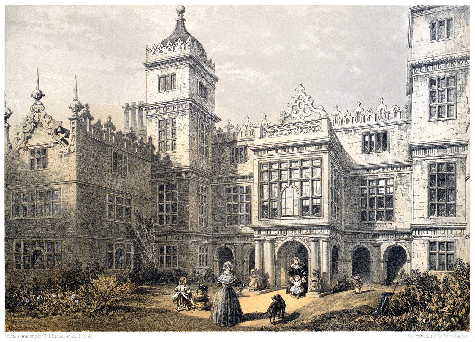 Charlton Park House | Old Book Illustrations