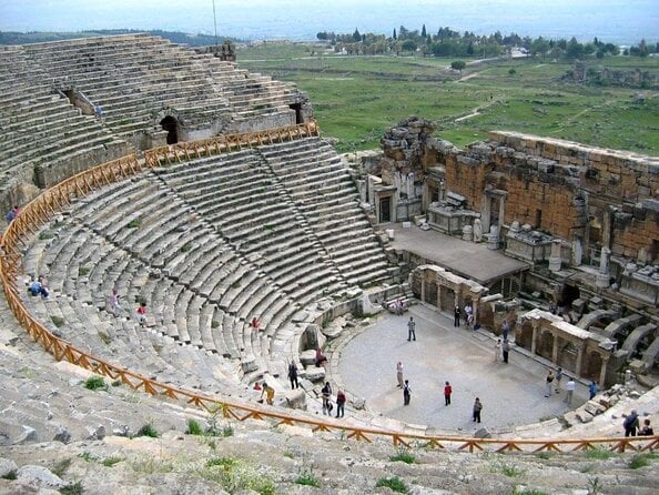 Pamukkale Hot Springs And Hierapolis Ancient City From Antalya