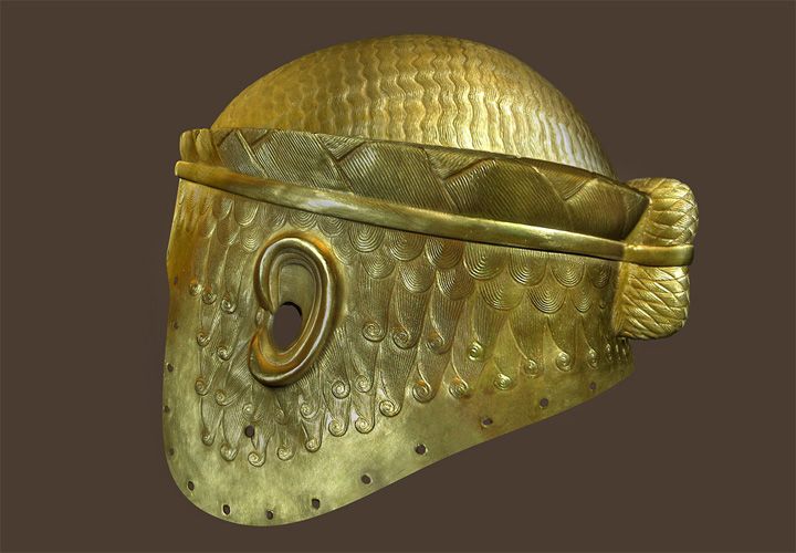 The war helmet of the King of Kish