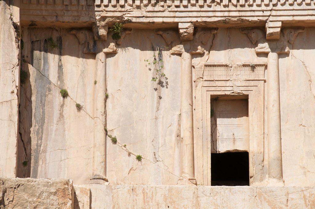 Detail: Tomb of Xerxes I | Seen at Naqsh-e Rustam, Iran. | Flickr