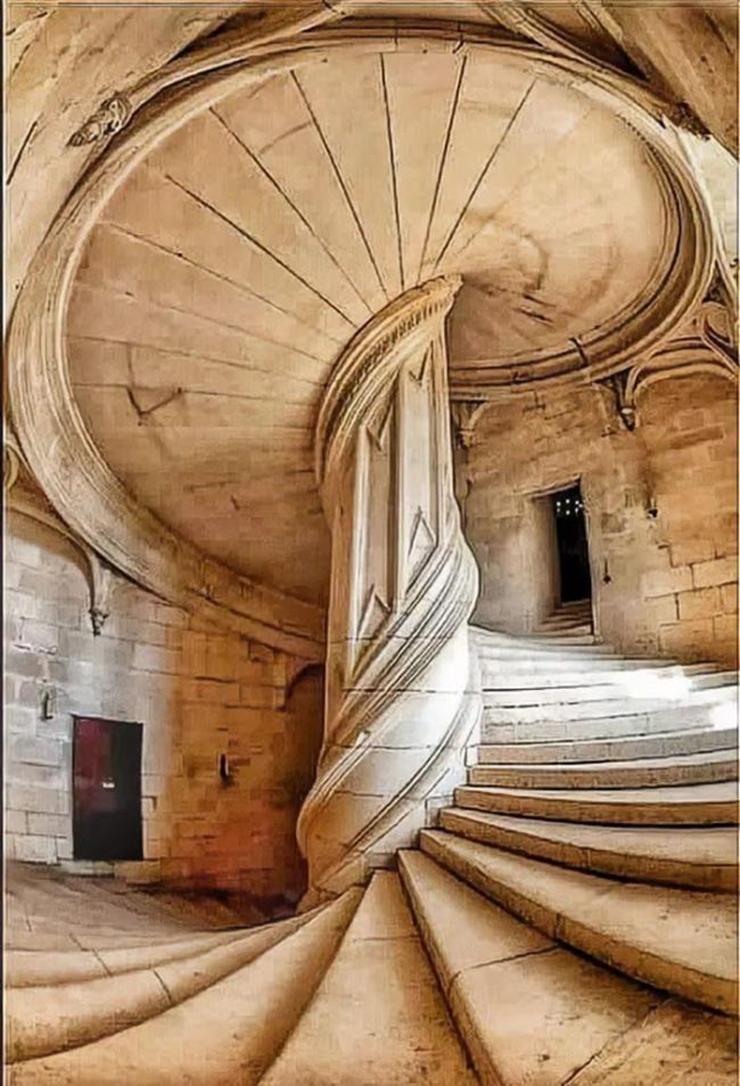 Leonardo da Vinci’s Timeless Spiral Staircase: A Masterpiece of Art and Engineering