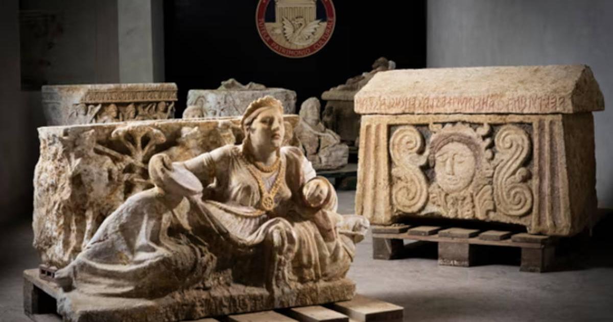 Italian Police Seize Stolen Etruscan Treasures, Including a Princess's  Sarcophagus | Ancient Origins