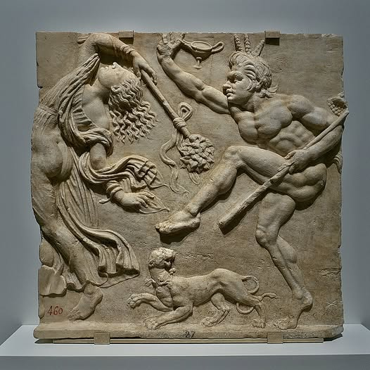 The Hellenistic Marble Relief: A Dance of Divine Revelry