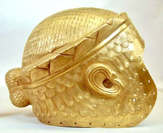 The Golden Helmet of Meskalamdug - “hero of the good land”, a Sumerian  ruler of Ur circa 2600 B.C.E., discovered in 1924 in the Royal Cemetery of  Ur in modern-day Iraq; this